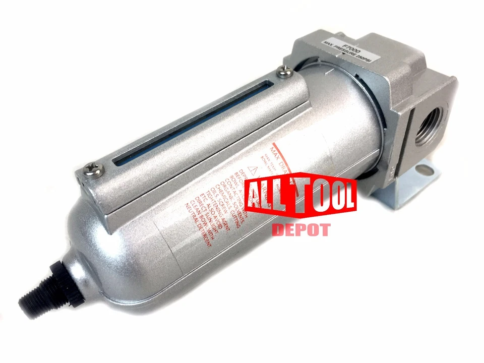 1/2" Compressed Air Line Moisture & Water Filter Trap Air Compressor Auto Drain - Image 2 of 4