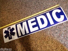 Magnetic Emergency MEDIC Large Sign EMT Paramedic EMS Ambulance Star Of Life