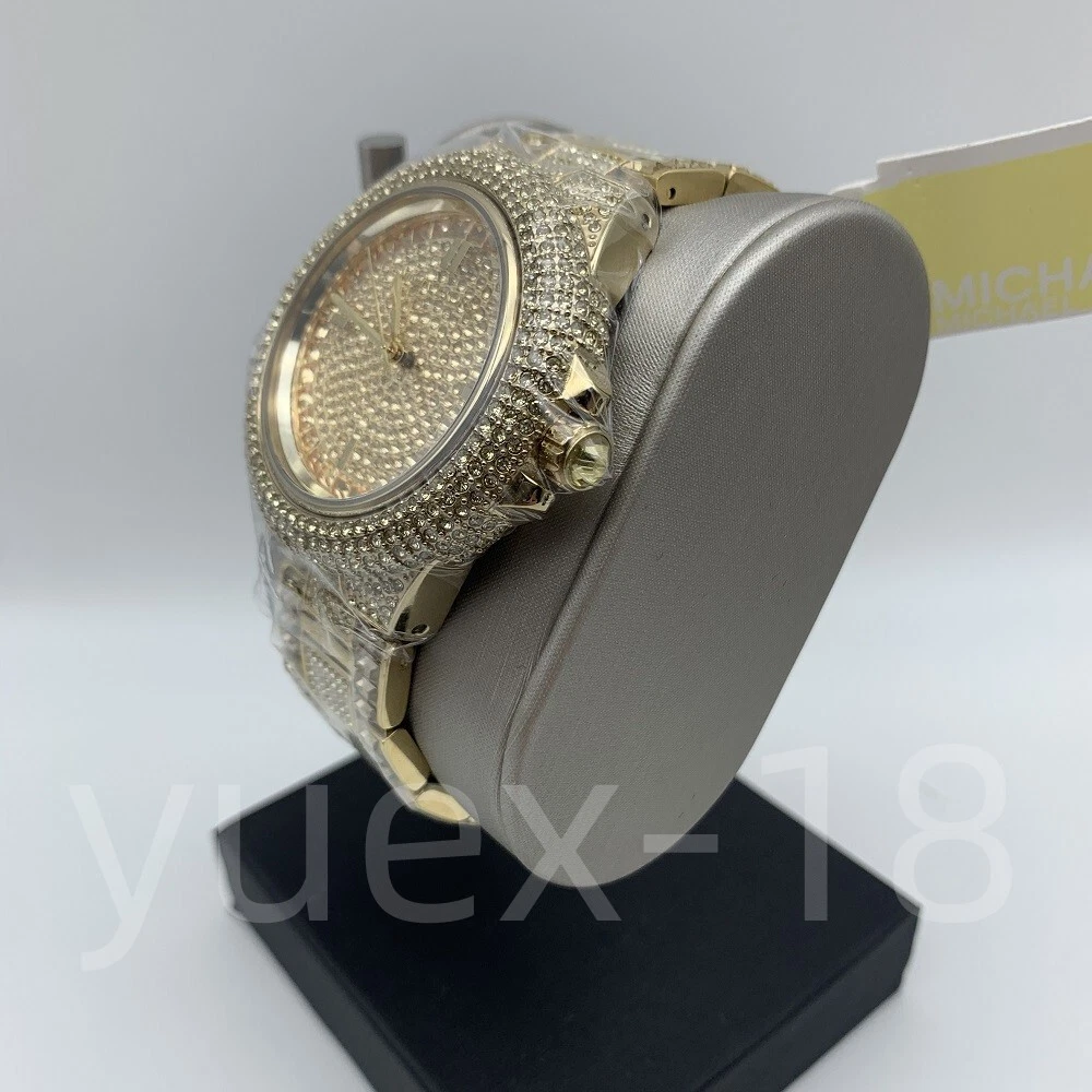 Michael kors ladies mk5720 gold camille glitz crystal deals watch