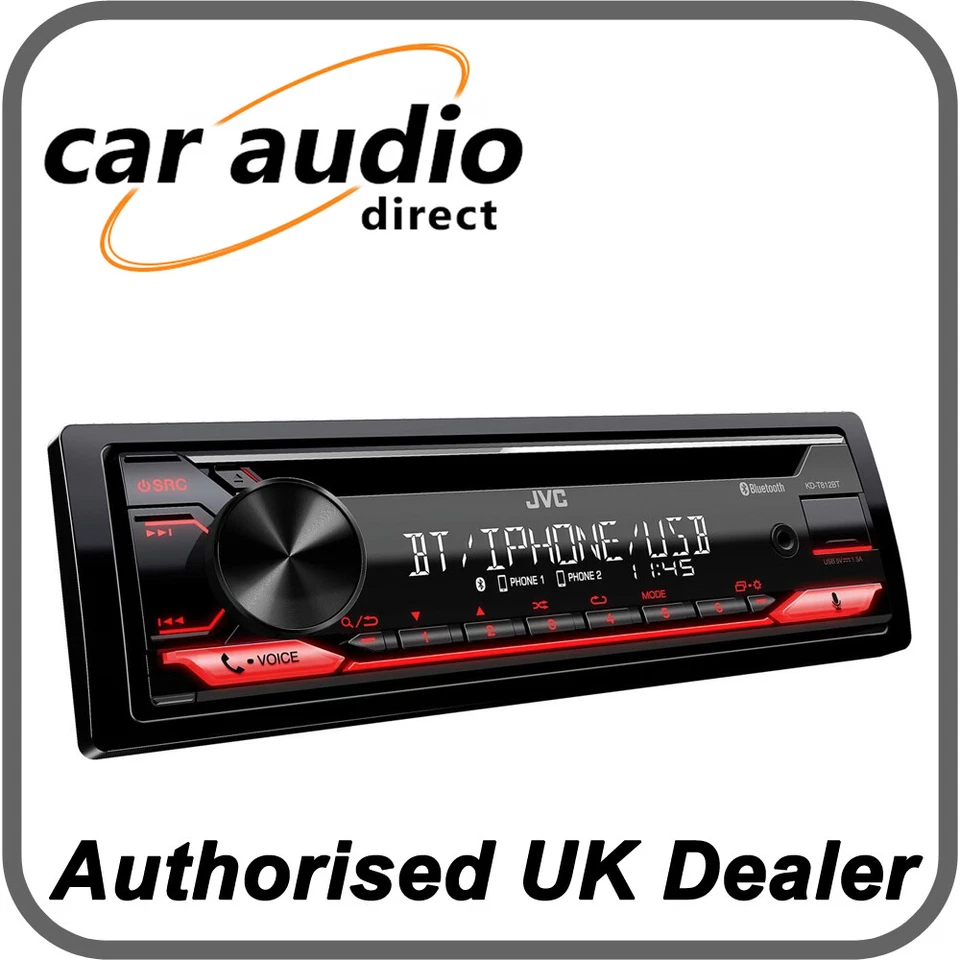 JVC KD-T812BT Bluetooth Stereo CD/USB/MP3/FLAC Player Radio Tuner iPhone Spotify - Image 3 of 3