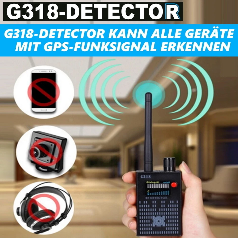 G318-DETECTOR Super Tracker GPS Wanzen Detektor Wanzenfinder Handy Cam Wifi Funk - Bild 2 von 4
