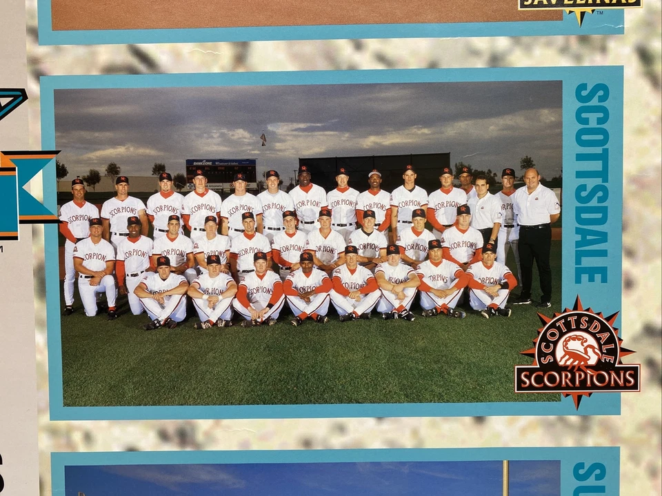 Raro póster de Michael Jordan 1994 Arizona Fall League de béisbol *Ver descripción* Foto 2 de 4