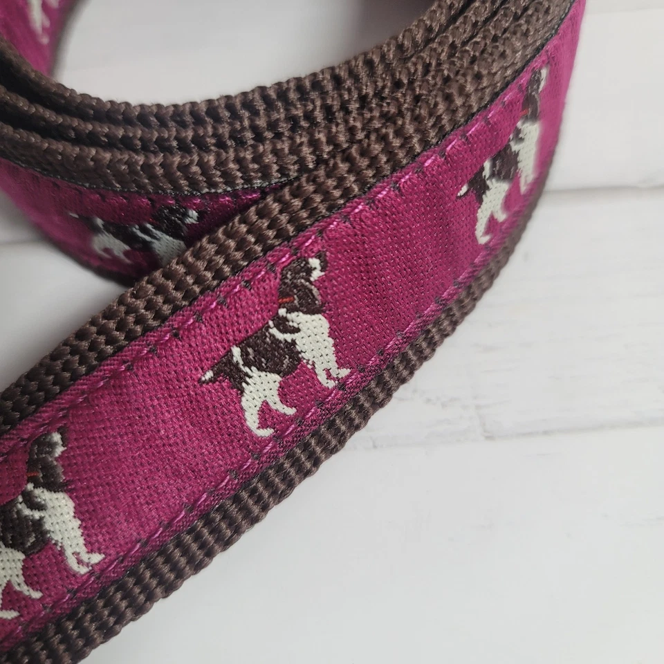 Mujer L.L. Cinturón Anillo Bean Springer Spaniel Rosa y Marrón Lona D Talla S/M Foto 3 de 4