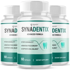 (3 Pack) Syna Dentix Oral Probiotic Support Healthy Teeth and Gums 180 Capsules