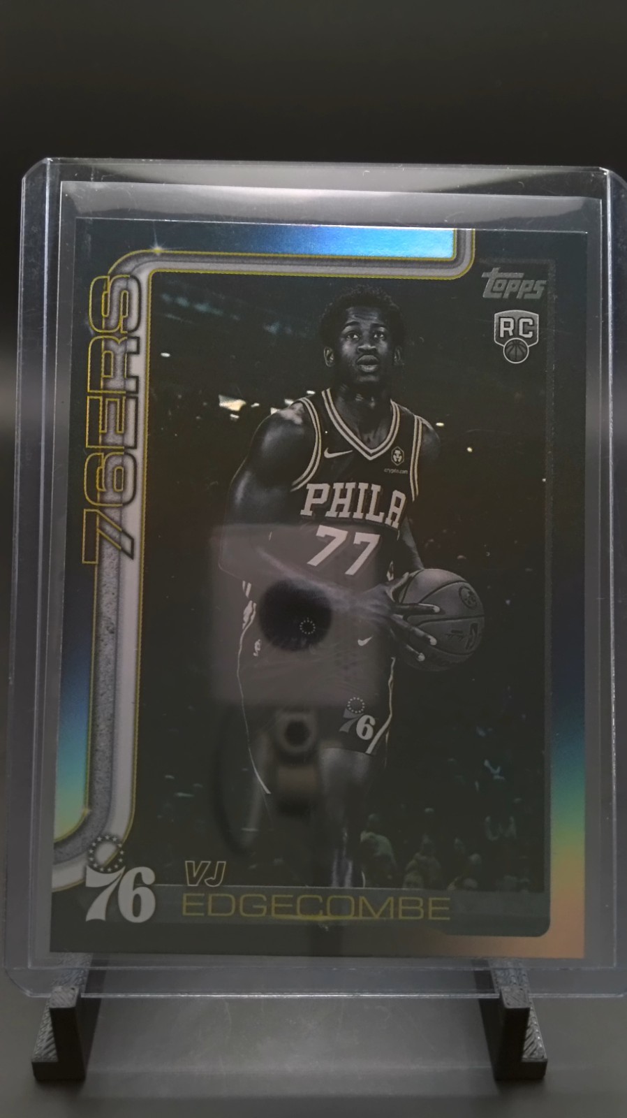 2025-26 Topps Flagship Target VJ Edgecombe Blackout RC Rookie #203