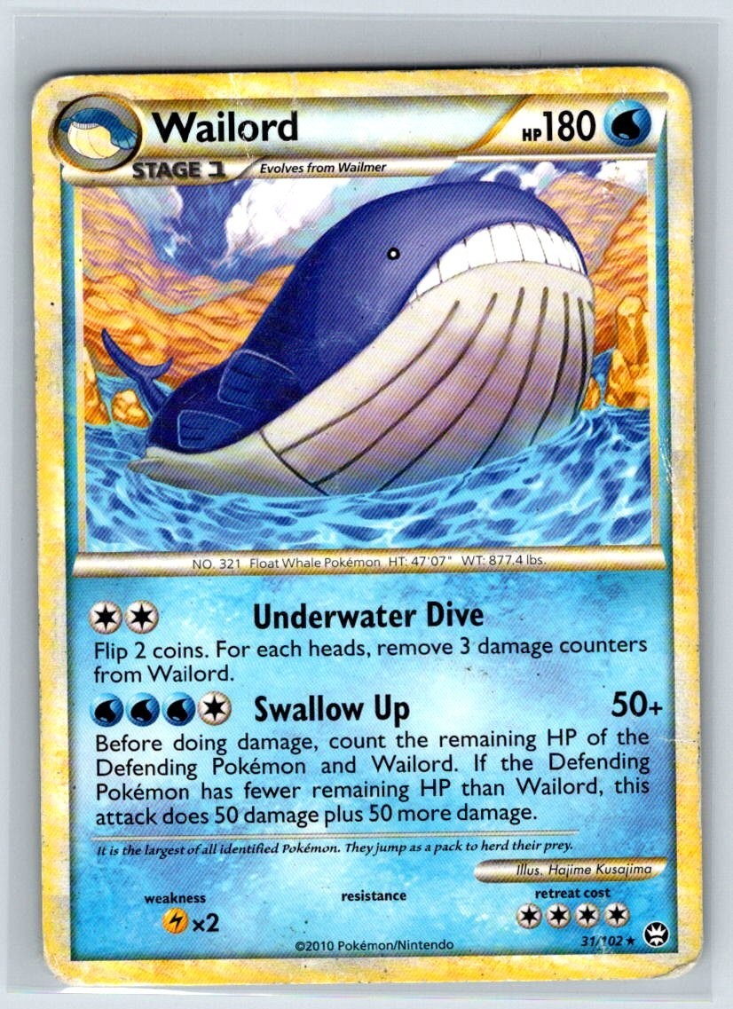 Wailord 31/102 Triumphant Regular DMG