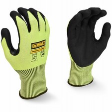 Hi-Vis Nitrile Work Gloves, Oil and Water Resistant, Breathable, XL - DPG855TXL