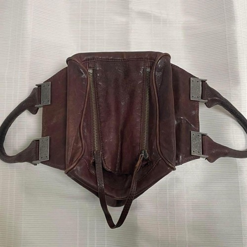 Vintage Y2K DIESEL Archive Leather Shoulder Bag Brown… - Gem