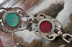 Vintage Sarah Coventry Silver Tone Cabachone Lucite Bracelet 7.5" — photo 9