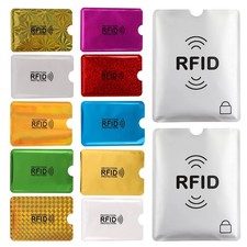 Aigee 28 RFID 91mm high / 3.58in, wide 63mm/ 2.48in, assortment of colors.