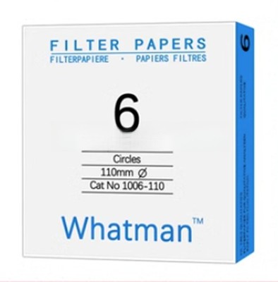 100pc/pk No. 6 qualitative filter paper laboratory 1006-110 pore size 3um