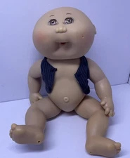 Mattel’s 1st Edition Cabbage Patch Kid VTG Hard Body Bald Head Brown Eyes  1982