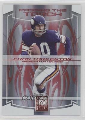 2008 Donruss Elite Passing the Torch Red Tarvaris Jackson Fran Tarkenton HOF zg6