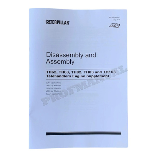Caterpillar TH62 TH63 TH82 TH83 TeleHANDLER 21 books Full Service Manual *Send s - Picture 4 of 9