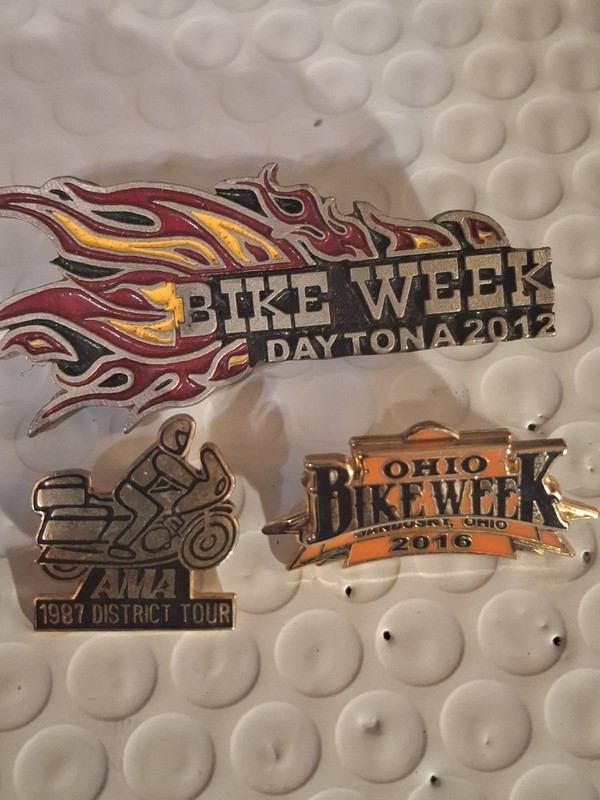 BIKE WEEK DAYTONA 12, OHIO 16, AND AMA 1987 LOT OF 3