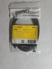 Startech.Com 10 Ft. (3 M) USB to Micro USB Cable - USB 2.0 a to Micro B - Black