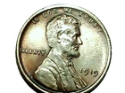 1919 us copper penny - ms - rb - 3.0 gr. - full ears - very good stamp - face -
