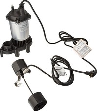 Master Plumber 176952 Sump Pump, Zinc & Plastic Construction, 1/2 HP, 4200 GPH