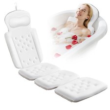 Full Body Bath Pillow, Luxury Bath Cushion with 192 Suction Cups, Bath Pillows