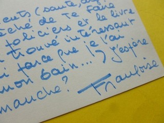 Françoise MALLET JORIS (1930 2016) ACADEMIE GONCOURT Autograph à Dorgelès