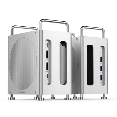 ACASIS 8-in-1 40Gbps Mac mini M4 Workstation NVMe SSD Enclosure Dual DP 4K@60Hz