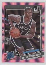 2023 Panini Donruss Rated Rookie Holo Pink Laser 30/50 Dariq Whitehead #240 md3
