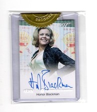2016 JAMES BOND 007 CLASSICS HONOR BLACKMAN AUTOGRAPH 1925-2020 ARCHIVE BOX EXCL