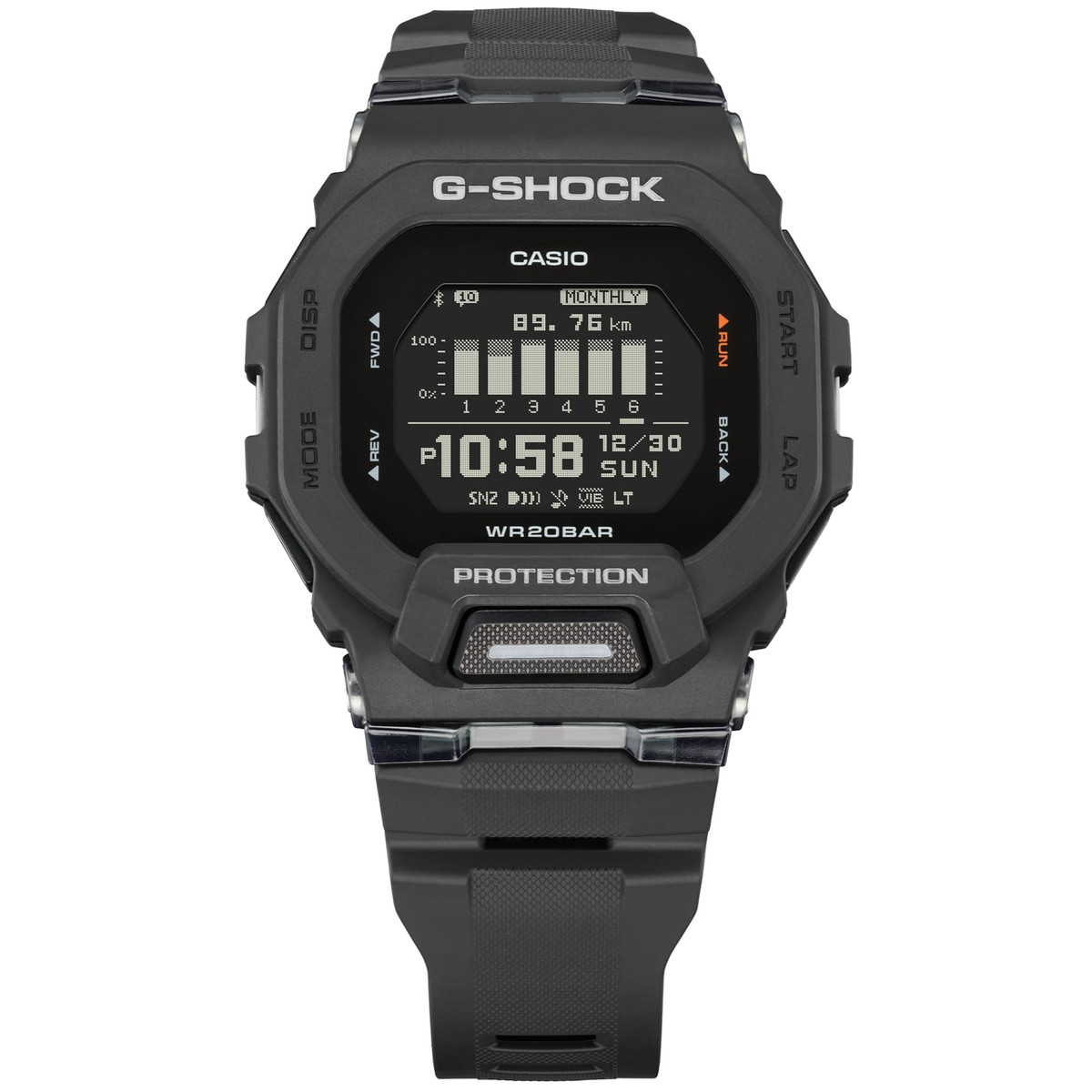 CASIO G-SHOCK GBD-200-1JF G-SQUAD Bluetooth Running Training