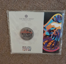 Rolling Stones £5 COLOUR Coin Royal Mint Music Legend Presentation Pack