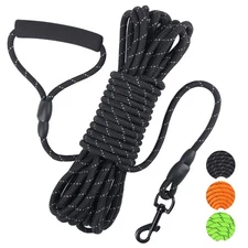 32Ft Floating Long Dog Training Leash Dog Cord Rope Lead with Comfortable Handle