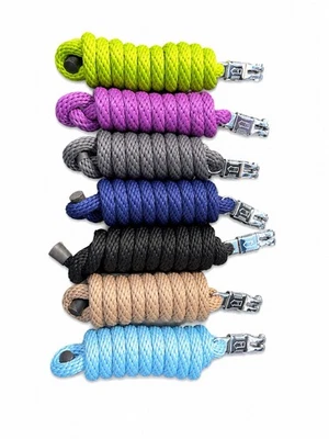 Horsemasters 5er Pack Schnellspanner Führseile gemischte Farben Ausverkaufsangebote - Bild 1 von 4