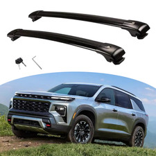 Barra transversal de barra transversal de riel de techo bloqueable de 2 piezas para Chevrolet Traverse 2024 2025