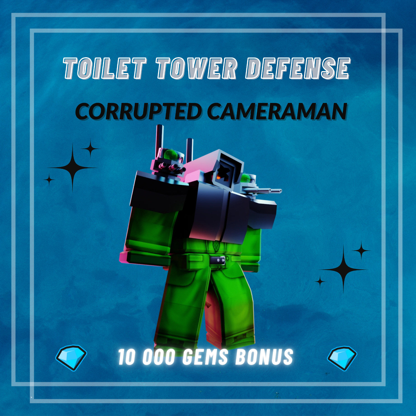 Corrupted Cameraman |  Toilet Tower Defense | TTD | Units +10 000 Gems