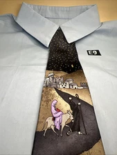 Mark Jason 3 Wise Men Tie 100% Silk 48” X  3”