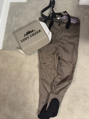Lost Creek Freeport Stockingfoot Wader Men's Size M/S Beige Waterproof