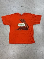 Shedd Aquarium T-shirt Orange XL Gildan Ultra Cotton Vintage 90s Lizard King