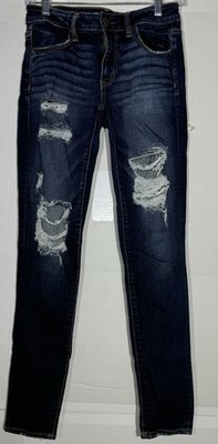American Eagle Next Level Distressed Womens Jegging Size 6 Reg Mid Rise