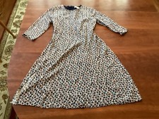 Loft Women's Flowered Dress 3/4 Sleeves Size 4