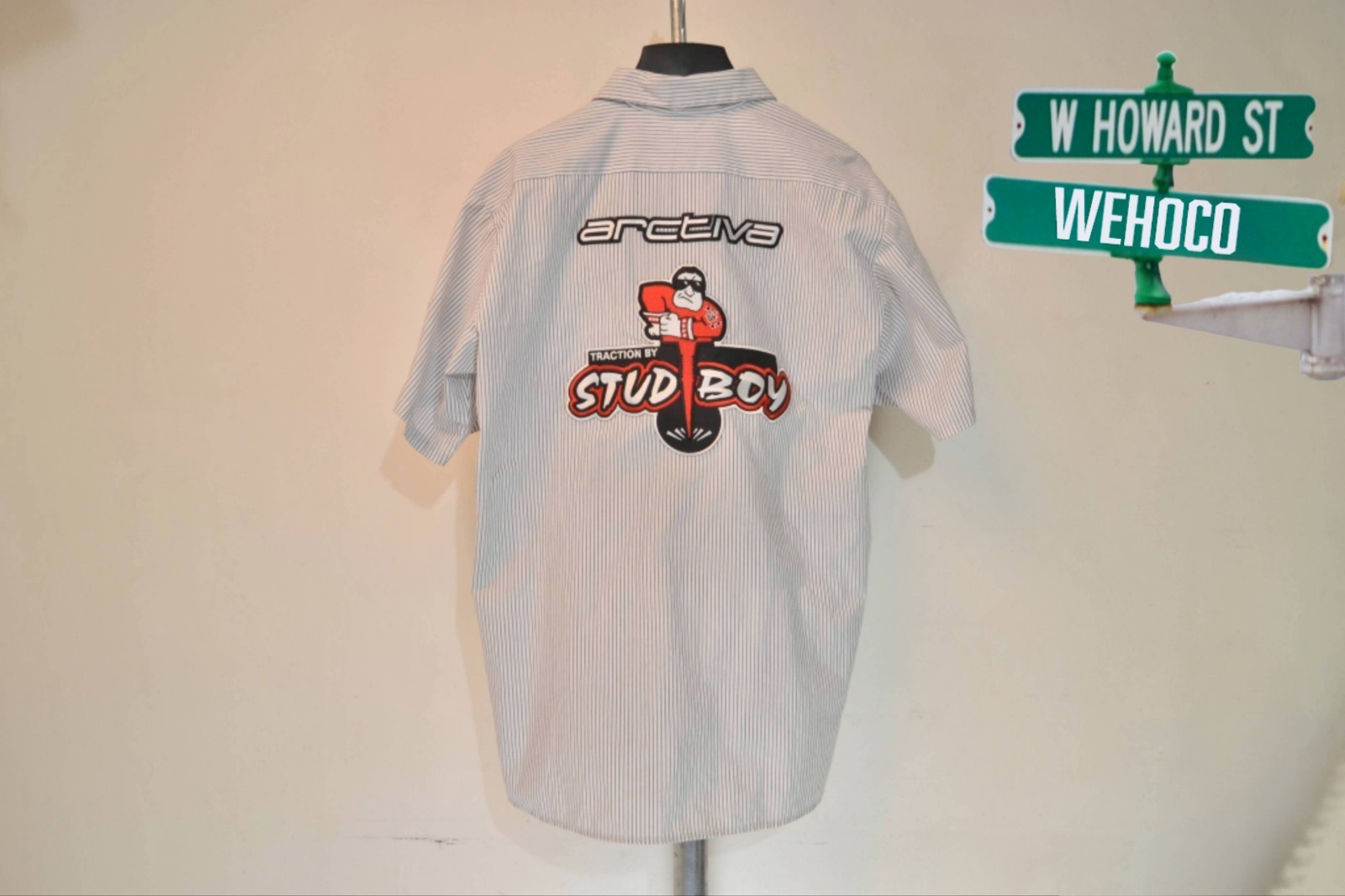 Throttle Threads Collared Short Sleeve Button Up … - image 5