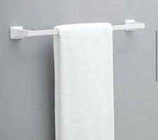 Futura 24 in. Wall Mount Towel Bar Bath Hardware Accessory in White