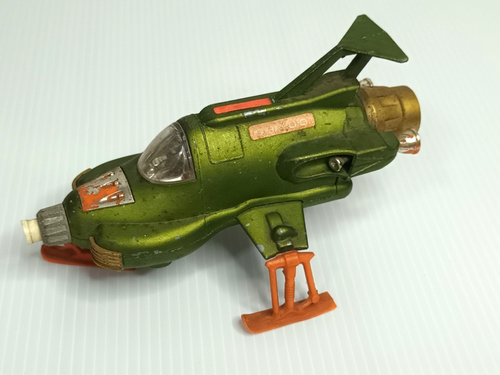 A Dinky Toys No.351 boxed Interceptor as seen in Gerry Anderson's UFO TV programme SHADO, together w