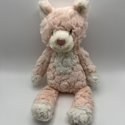 Mary Meyer Putty Nursery Stuffed Animal Soft Toy, 11-Inches, Pink/White Kitty