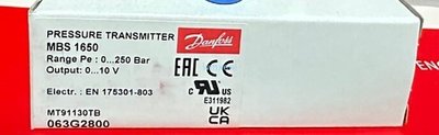 #ad NEW Danfoss MBS1650 Pressure Transmitter 063G2800 $222.86
