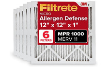 6 Pack Filtrete 12x12x1 AC Furnace Air Filter