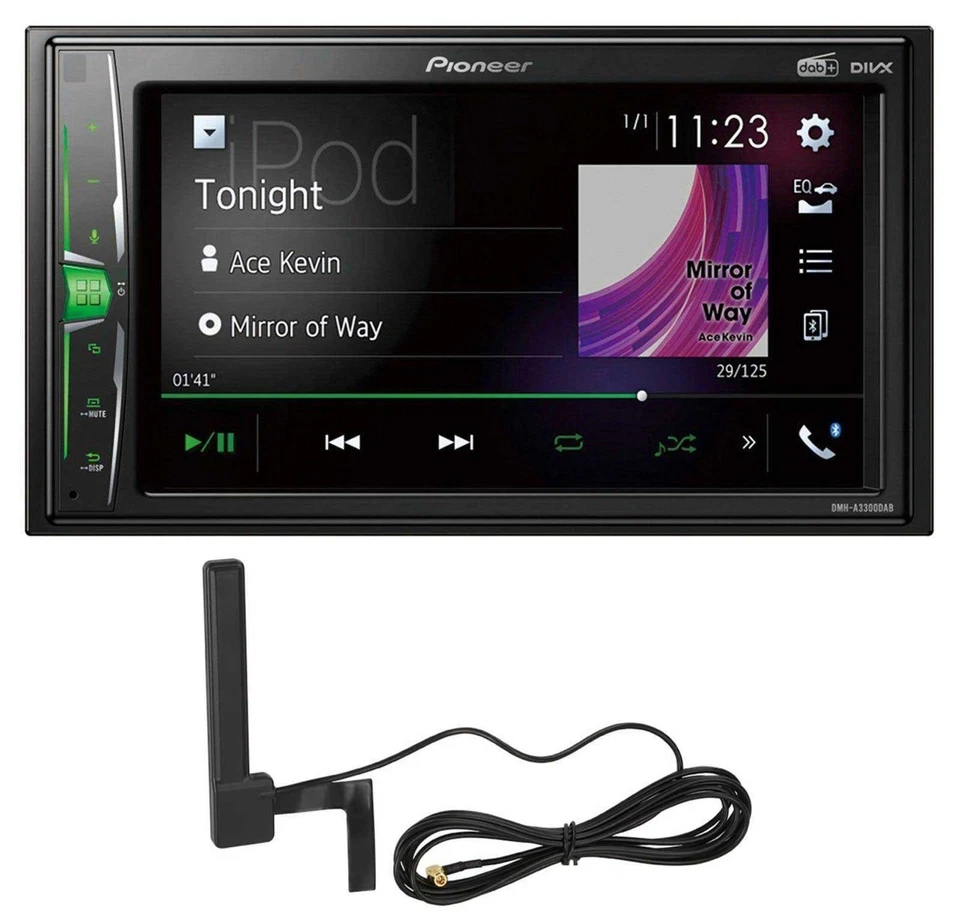 Pioneer MP3 DAB AUX 2DIN Bluetooth Autoradio für Mitsubishi Outlander ab 2012 - Bild 2 von 4