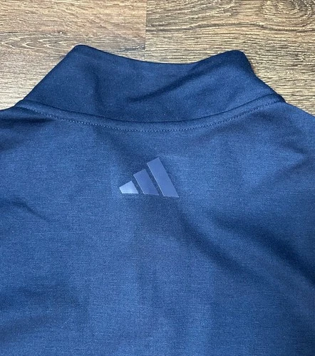 Adidas Navy Sleeveless Quarter-Zip Vest image 5