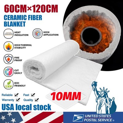 0.4 inch Insulation Ceramic Fiber Blanket High Temperature Fireproof Mat Pad