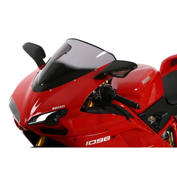 Windschutzscheibe Mra Racingscheibe R Rauchgrau Mit Abe FüR Ducati 1098 R-image
