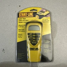 New Strait Line Laser Sight Tape Calculate Square Footage and Cubic Feet  64030