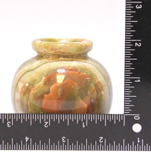 VINTAGE STEIN ONYX VASE 2 ZOLL HOCH - Bild 3 von 3
